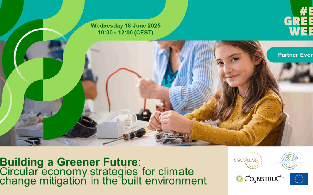 Building a Greener Future: Circular Economy Strategies for Climate Change Mitigation in the Built Environment